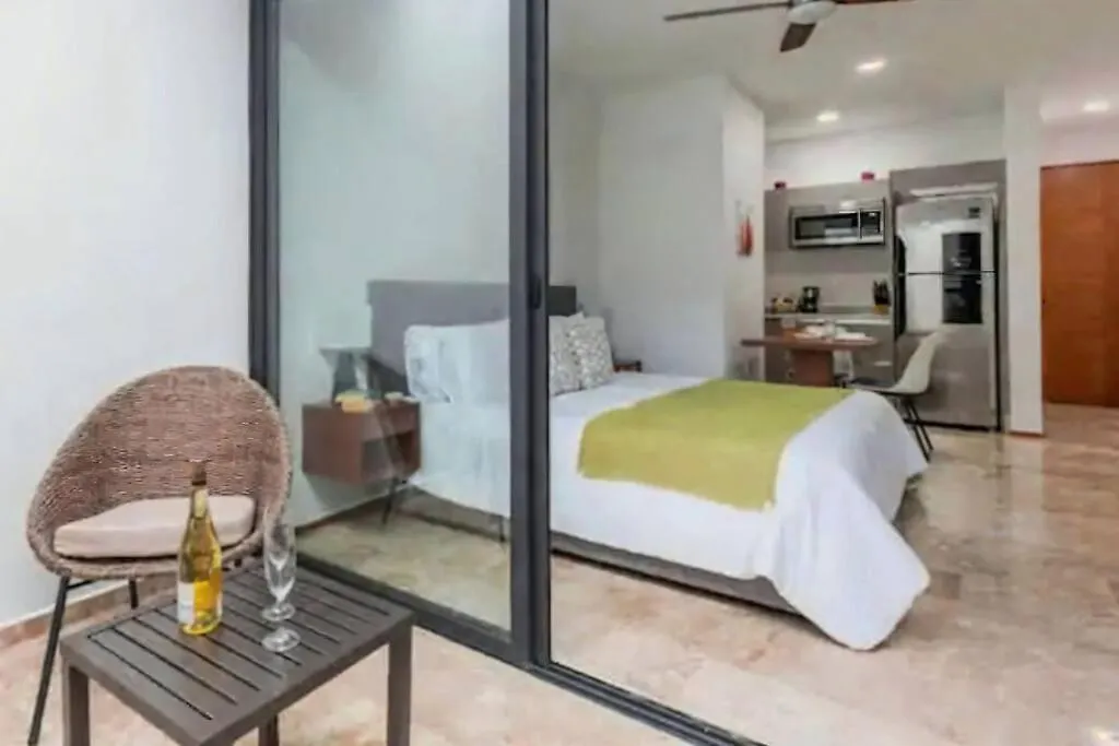 Menesse 38 Studio King Bed Roof Pool Playa Center Playa del Carmen