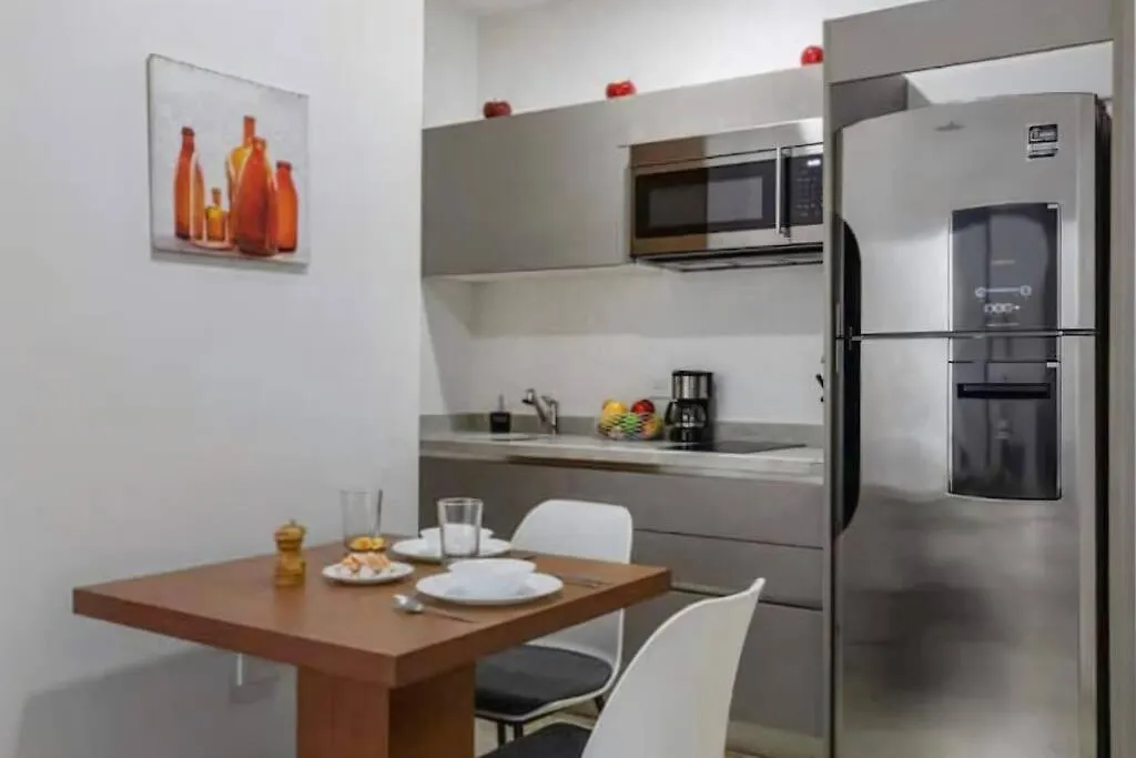 Menesse 38 Studio King Bed Roof Pool Playa Center Playa del Carmen Apartment
